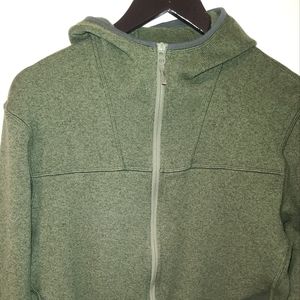 Arcteryx Olive Green zip up sweater fleece
